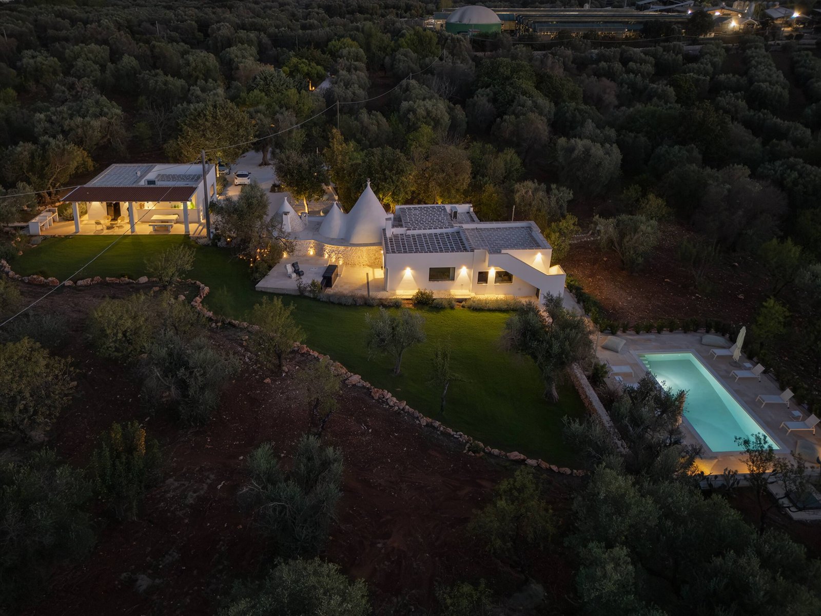 The countryside at dusk